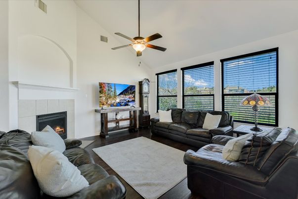 Fireplace, Interior, Living room, Wood Texture Flooring