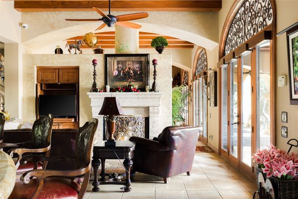 Fireplace, Interior, Living room, Wooden Beams