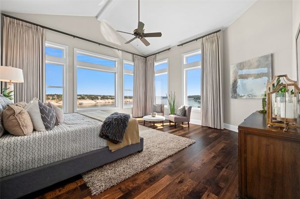Bedroom, Interior, Water, Wood Texture Flooring