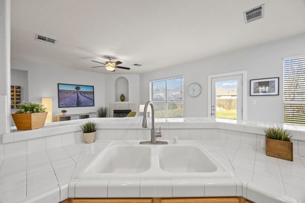 Interior, Kitchen, Tile Countertops