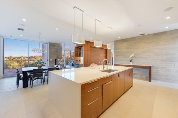 Dining room, Interior, Kitchen, Pendant Lights, Recessed Lighting