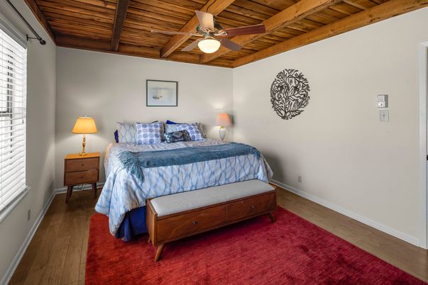 Bedroom, Interior, Wooden Beams, Wooden Ceilings, Wood Texture Flooring