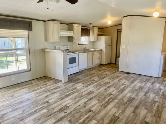 Interior, Kitchen, Wood Texture Flooring