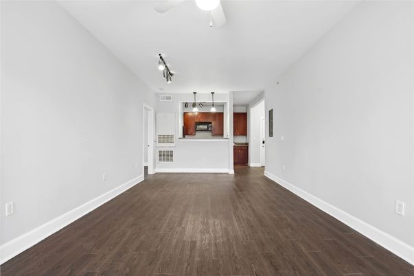 Empty room, Interior, Kitchen, Wood Texture Flooring