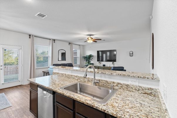 Interior, Kitchen, Wood Texture Flooring