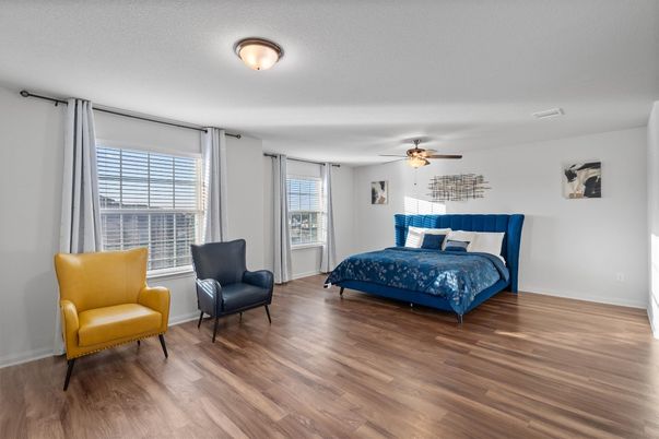 Bedroom, Interior, Wood Texture Flooring