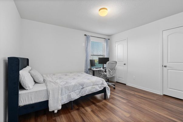 Bedroom, Home Office, Interior, Wood Texture Flooring