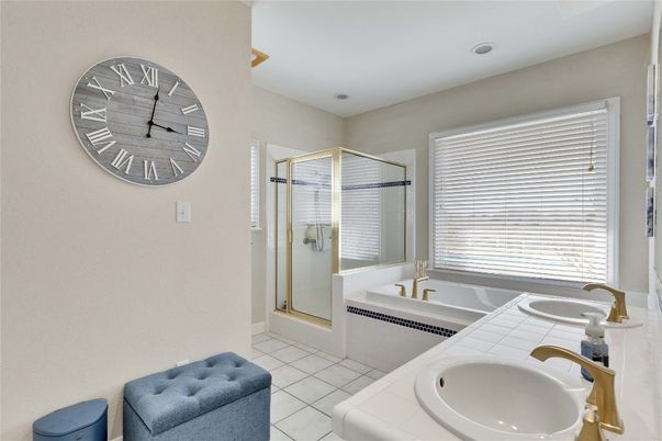 Bathroom, Glass Shower, Interior, Tile Countertops