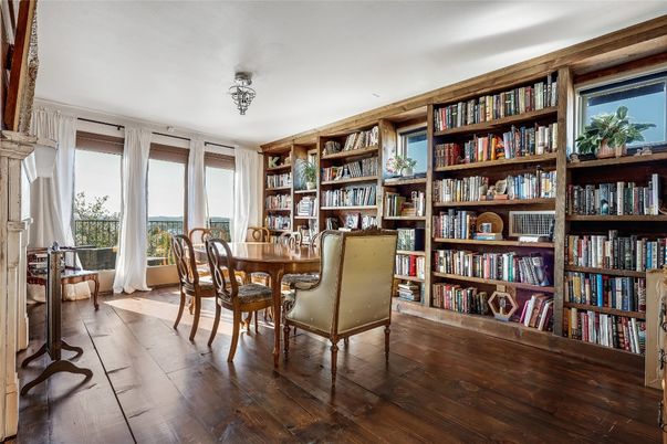 Home Office, Interior, Wood Texture Flooring