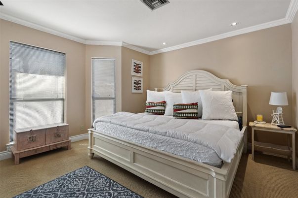 Bedroom, Interior, Recessed Lighting