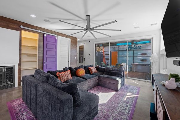 Fireplace, Interior, Living room, Recessed Lighting