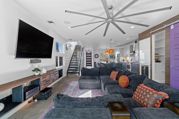 Interior, Kitchen, Living room, Pendant Lights, Recessed Lighting