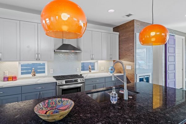 Interior, Kitchen, Pendant Lights, Recessed Lighting, Stainless Steel Appliances