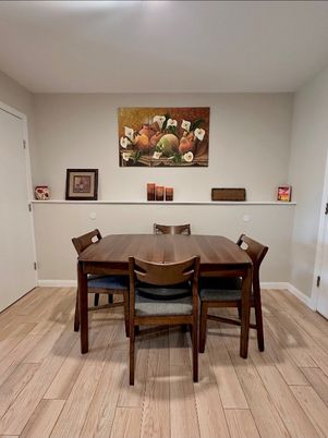 Dining room, Interior, Wood Texture Flooring
