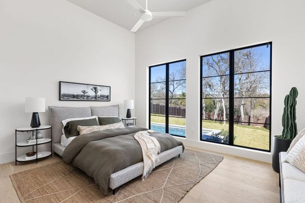 Bedroom, Interior, Wood Texture Flooring