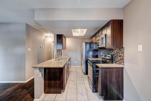 Interior, Kitchen, Wood Texture Flooring