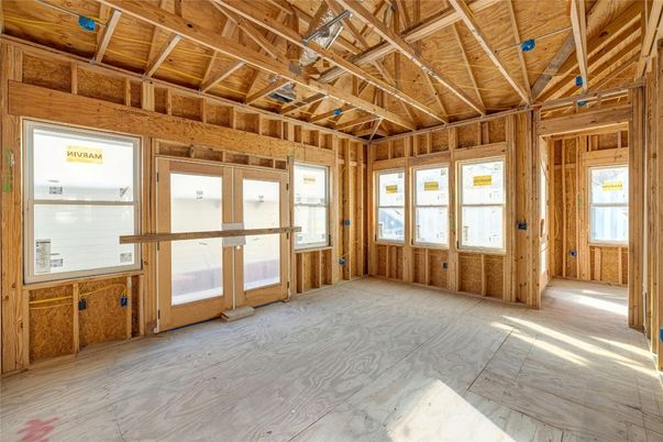 Empty room, Interior, Wooden Beams, Wooden Ceilings, Wood Texture Flooring, Wooden Walls