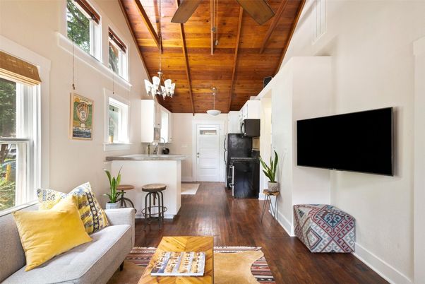 Chandelier, Interior, Kitchen, Living room, Wooden Beams, Wooden Ceilings, Wood Texture Flooring
