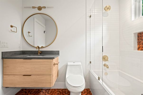 Bathroom, Glass Shower, Interior