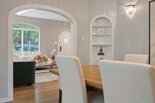 Dining room, Interior, Wood Texture Flooring