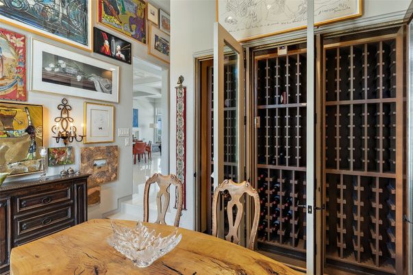 Dining room, Interior, Wine Storage