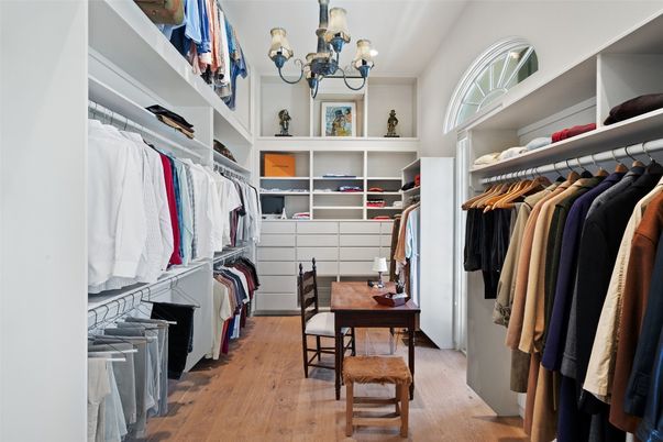 Chandelier, Interior, Walk-in Closets, Wood Texture Flooring