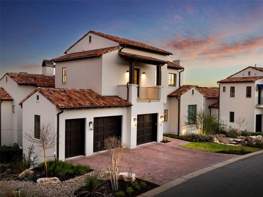 Attached, Exterior, Facade, Spanish Mediterranean