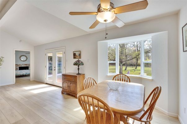 Dining room, Interior, Wood Texture Flooring