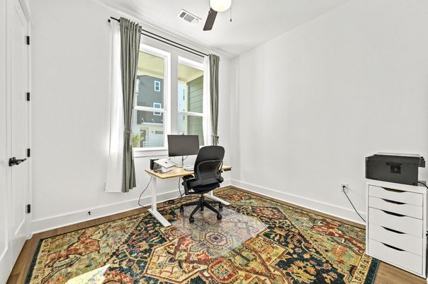 Home Office, Interior, Wood Texture Flooring