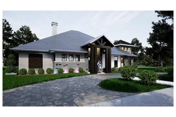 Exterior, Facade, Ranch