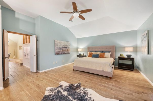 Bedroom, Interior, Wood Texture Flooring