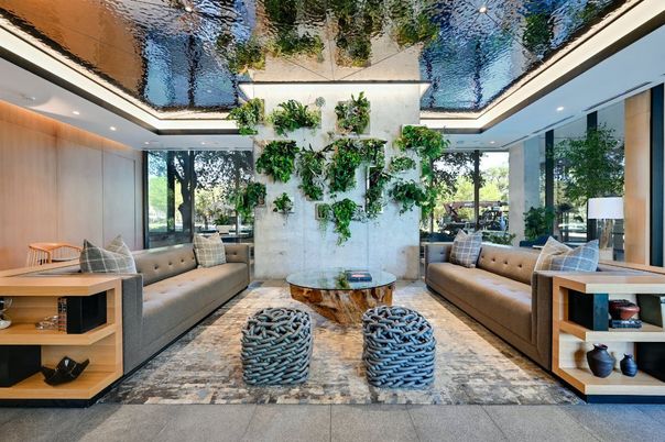 Interior, Living room, Recessed Lighting