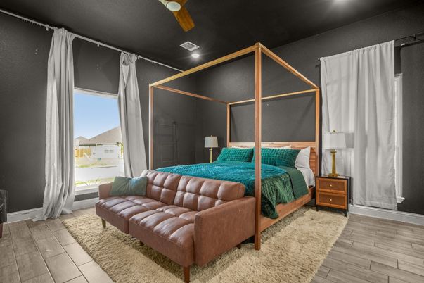Bedroom, Interior, Wood Texture Flooring