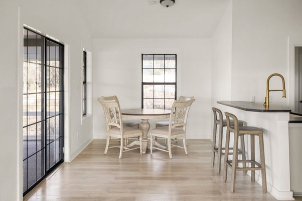 Dining room, Interior, Wood Texture Flooring