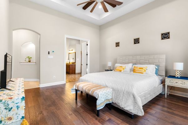 Bedroom, Interior, Wood Texture Flooring