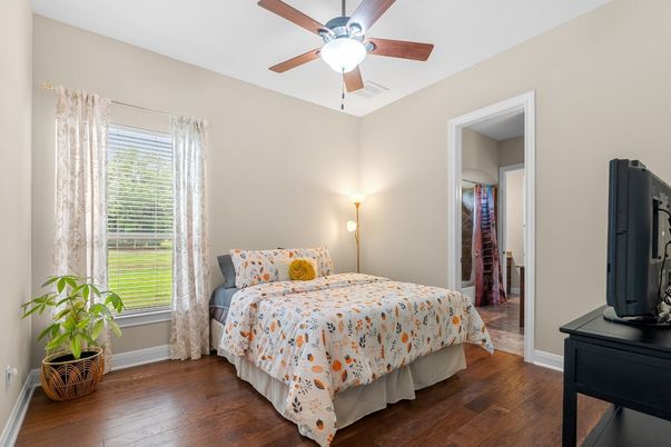 Bedroom, Interior, Wood Texture Flooring