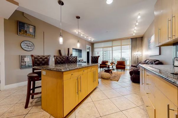 Interior, Kitchen, Living room, Pendant Lights, Recessed Lighting