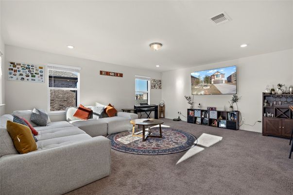 Interior, Living room, Piano, Recessed Lighting