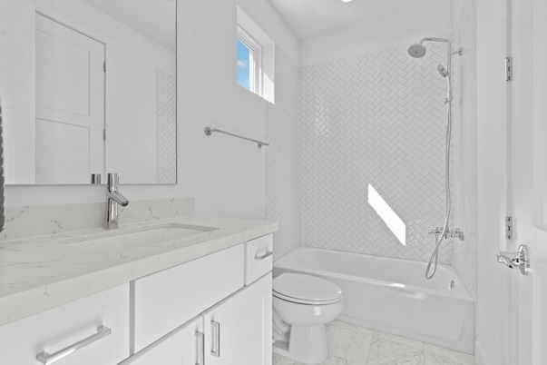 Bathroom, Interior, Marble, Recessed Lighting