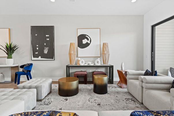 Interior, Living room, Recessed Lighting