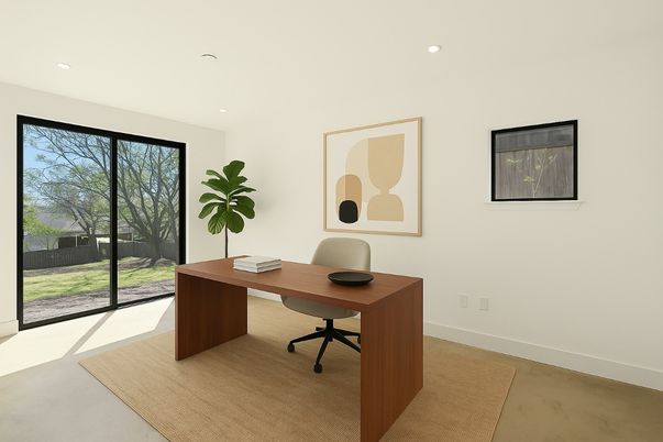 Home Office, Interior, Recessed Lighting