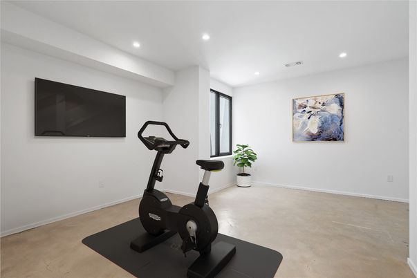 Fitness Equipment, Interior, Recessed Lighting