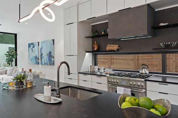 Interior, Kitchen, Pendant Lights, Stainless Steel Appliances