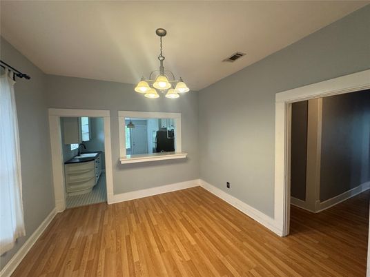 Chandelier, Empty room, Interior, Wood Texture Flooring