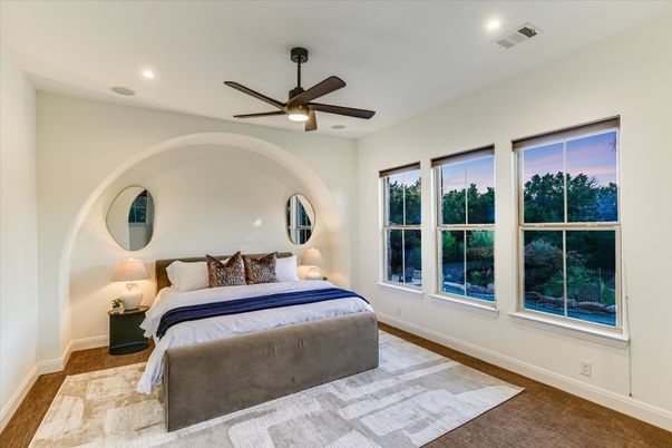 Bedroom, Interior, Recessed Lighting