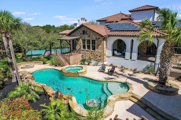 Exterior, Pool, Solar Panels
