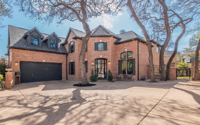 Attached, Exterior, Facade, Brick Facade, French Provincial