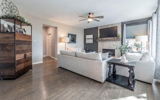 Fireplace, Interior, Living room, Wood Texture Flooring