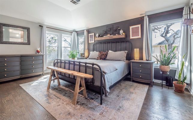 Bedroom, Interior, Wood Texture Flooring