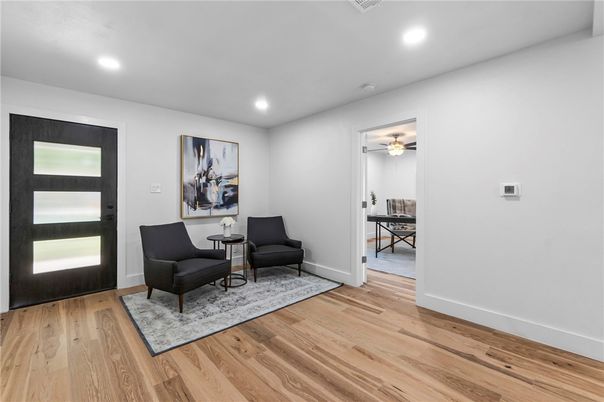 Interior, Recessed Lighting, Wood Texture Flooring